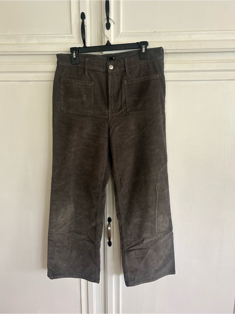Jcrew wide leg grey corduroy pant